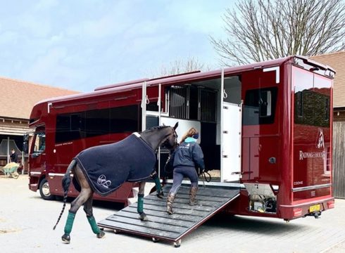 Large horsebox photo with open door