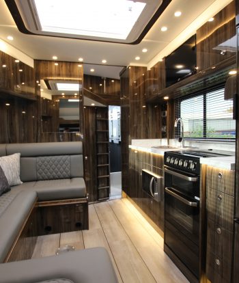 12 tonne horsebox premier black living area