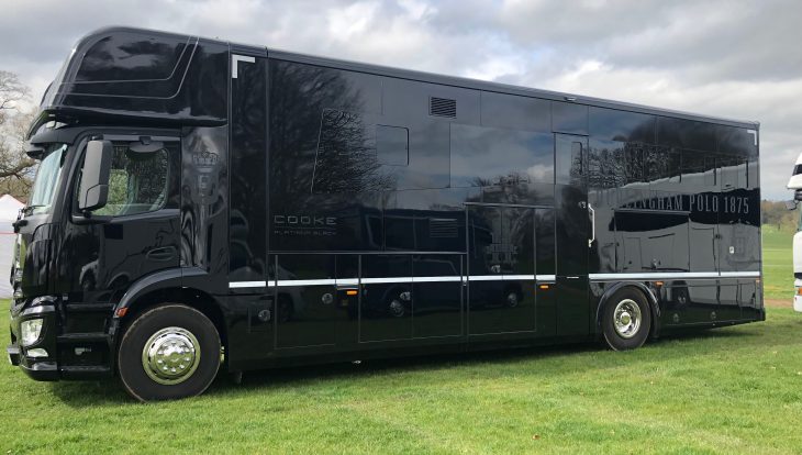 18 tonne horsebox platinum black custom respray